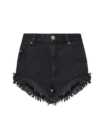 Short Pants SH0033FBB1H04I02FK FADED BLACK - ISABEL MARANT - BALAAN 1