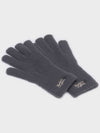 FLUFFY LOGO GLOVE CHARCOAL - RECLOW - BALAAN 2