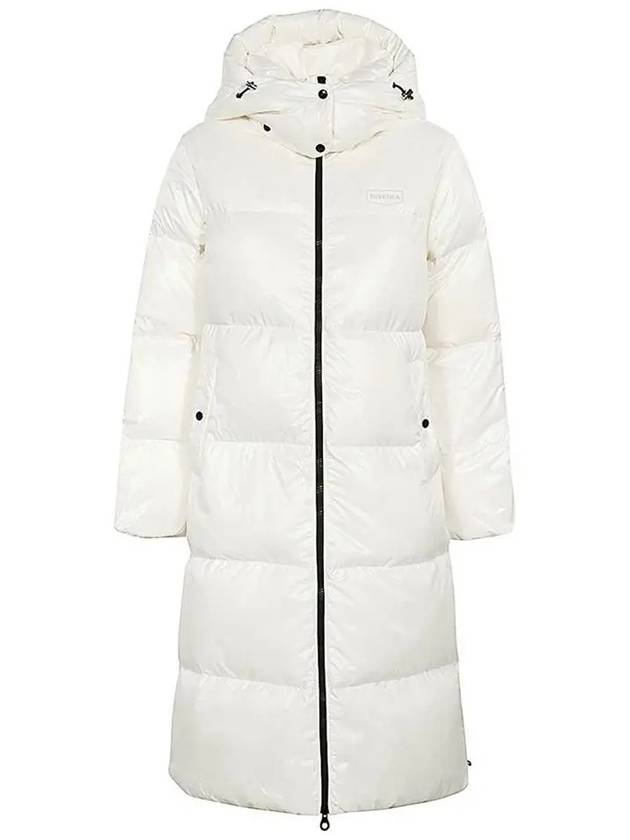 Belted Hooded Long Padding White - DUVETICA - BALAAN 3