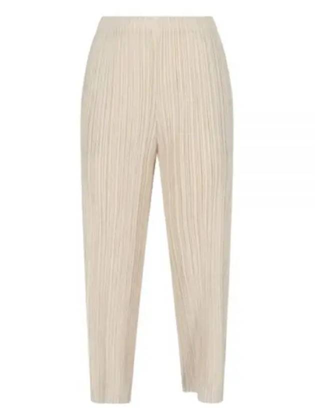 Thicker Bottoms 1 Wide Pants Cream - ISSEY MIYAKE - BALAAN 2