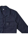 Metropolis Long Sleeve Shirt Navy - CP COMPANY - BALAAN 5