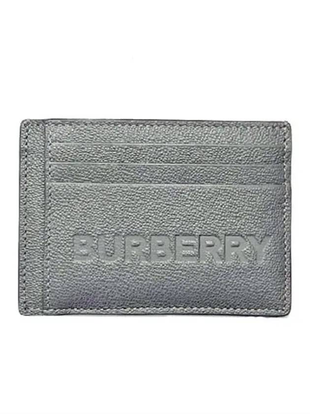 Chase Leather Money Clip Card Wallet Grey - BURBERRY - BALAAN 2