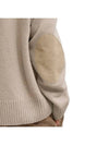 Wool Cashmere Cardigan Beige - AMI - BALAAN 3