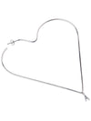 Heart Mono Earrings Silver - AMI - BALAAN 3