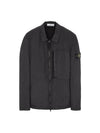 Garment Dyed Crinkle Reps Recycled Nylon Jacket Black - STONE ISLAND - BALAAN 2