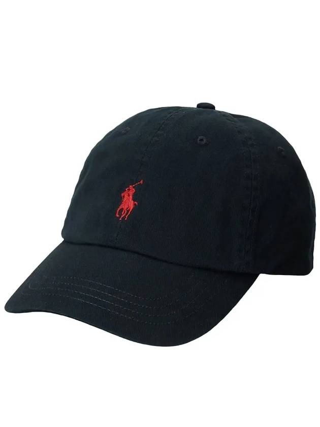 Embroidered Pony Ball Cap Black - POLO RALPH LAUREN - BALAAN 3