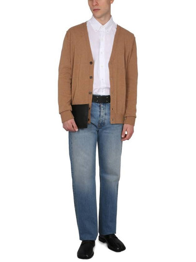 Cashmere Back Stitch Cardigan Beige - MAISON MARGIELA - BALAAN 2