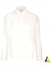 Heart Logo Tonal Cotton Poplin Long Sleeve Shirt White - AMI - BALAAN 2