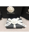 Classic Card Holder Grained Calfskin Silver Black - CHANEL - BALAAN 7