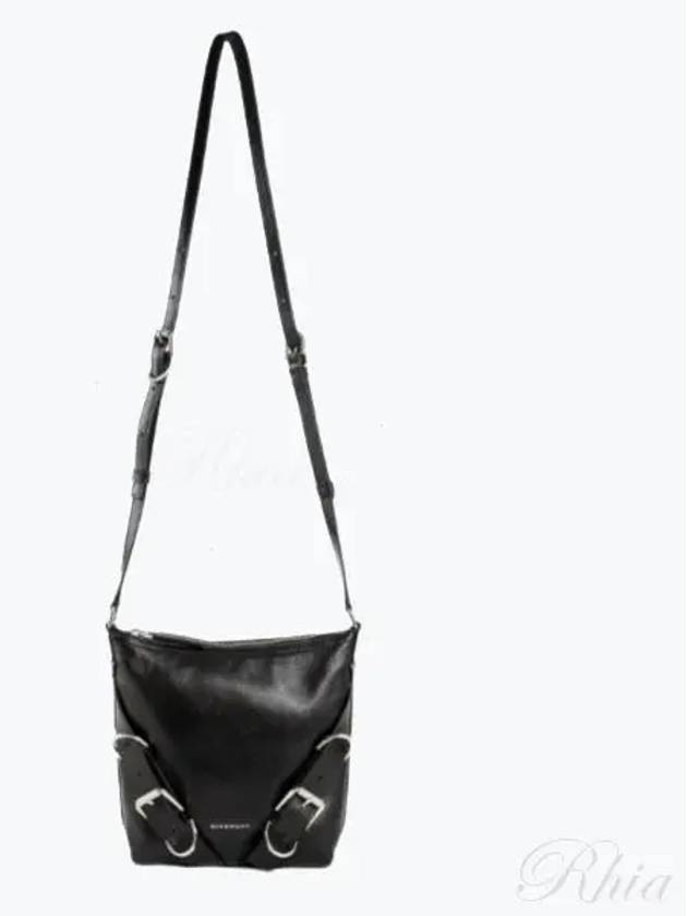 Voyou Buckle Calfskin Cross Bag Black - GIVENCHY - BALAAN 2