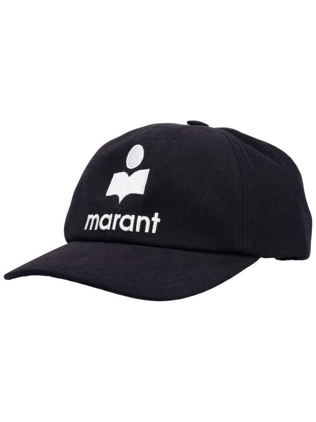 Tyron Logo Cotton Ball Cap Black - ISABEL MARANT - BALAAN 2