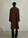 Men's Wool Double Coat Brown - FILLCHIC - BALAAN 4