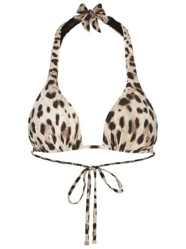 Leopard Print Triangle Bikini Set O1A01JONO11 - DOLCE&GABBANA - BALAAN 1