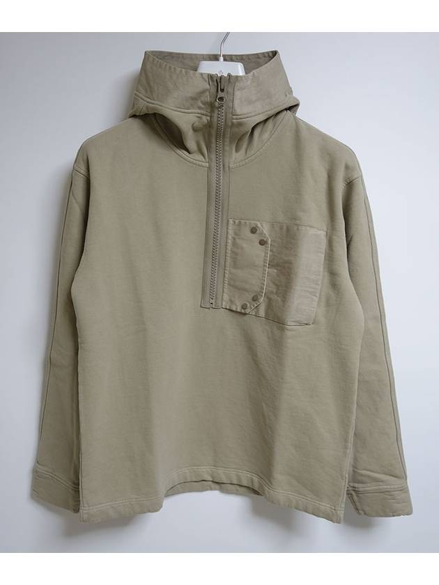 Snap Pocket Hooded Anorak Beige - TEN C - BALAAN 4