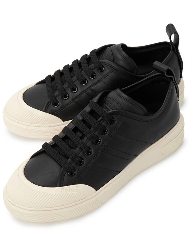 Medine Leather Low-Top Sneakers Black MSK02M VT243 U901 - BALLY - BALAAN 2