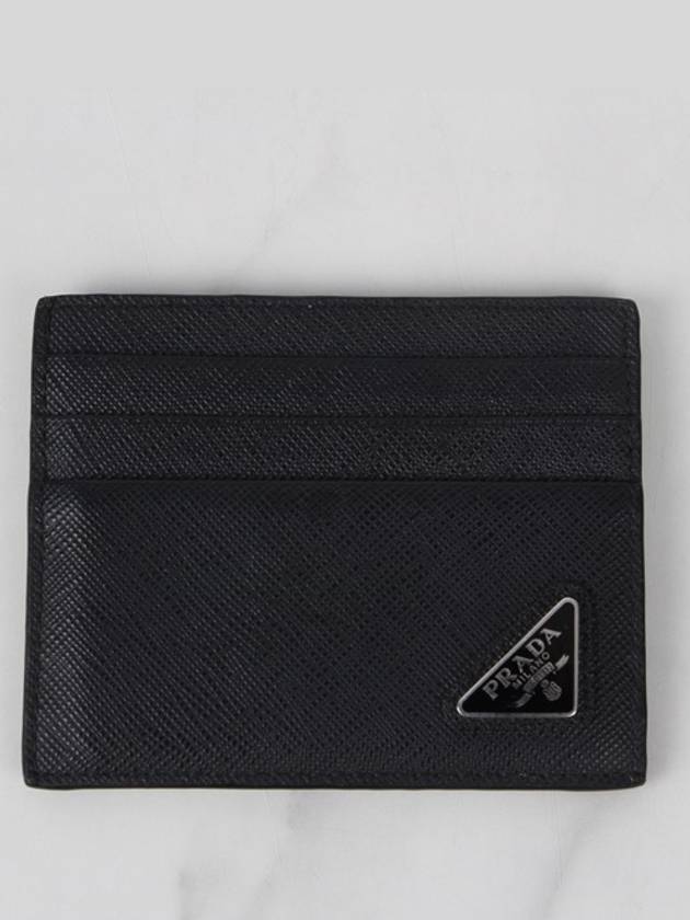 Saffiano Card Wallet Black OS - PRADA - BALAAN 2