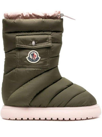 Gaia Pocket Mid Winter Boots Olive - MONCLER - BALAAN 1