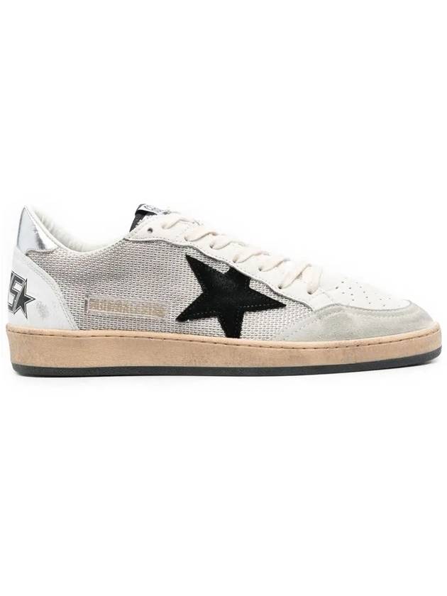 Ball Star Suede Star Laminate Low Top Sneakers Grey - GOLDEN GOOSE - BALAAN 2