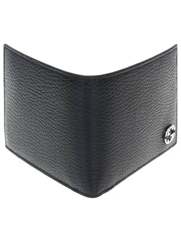 GG Interlocking Two Tone Half Wallet Black - GUCCI - BALAAN 4