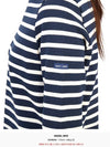 Women's Meridame II Striped Long Sleeve T-Shirt Marine Ecru - SAINT JAMES - BALAAN 9