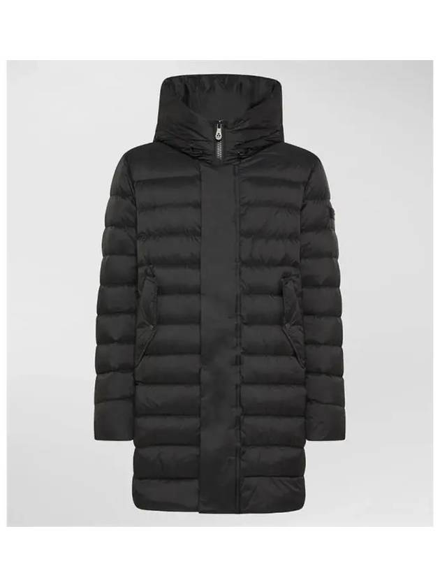 KASA CJ TRAP 03 Black Hooded Down Coat - PEUTEREY - BALAAN 1