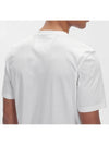 Logo Print Short Sleeve T-Shirt White - CP COMPANY - BALAAN 6