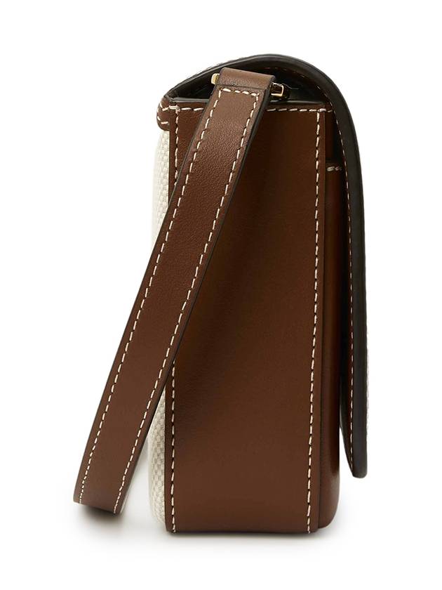 Buberry Mini Horseferry Print Canvas Leather Note Crossbody Bag Natural Tan - BURBERRY - BALAAN 5