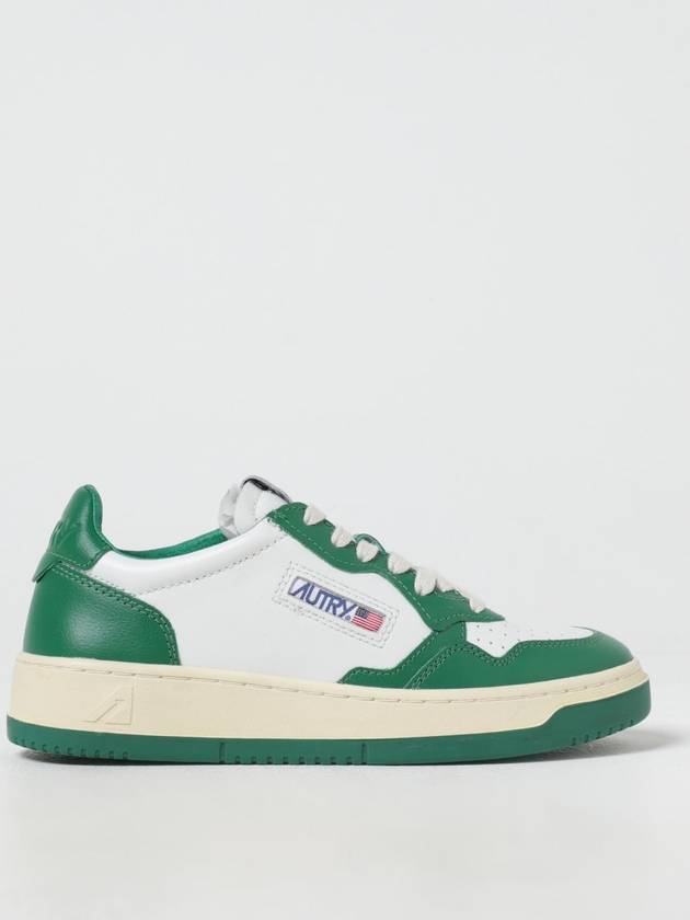 Women's Medalist Green Tab Leather Low Top Sneakers White - AUTRY - BALAAN 2