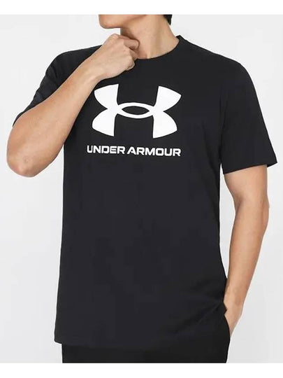 UA Sportsstyle Logo Short Sleeve T-Shirt Black - UNDER ARMOUR - BALAAN 2