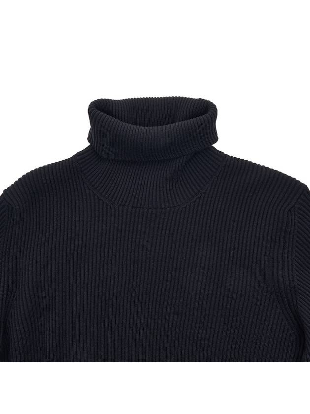 Wappen Patch Wool Turtleneck Black - STONE ISLAND - BALAAN 4