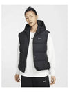 NSW Thermafit Metro Loose Down Hooded Vest Black White Asia FZ5933 010 - NIKE - BALAAN 2