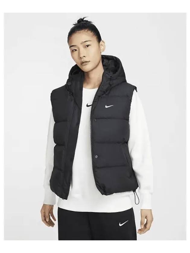 Therma Fit Metro Loose Down Hooded Vest Black - NIKE - BALAAN 2