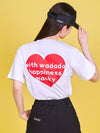 Wadada Bear Wadada Bear Happy Short Sleeve T-Shirt White MC24WDT3 - MACKY - BALAAN 1