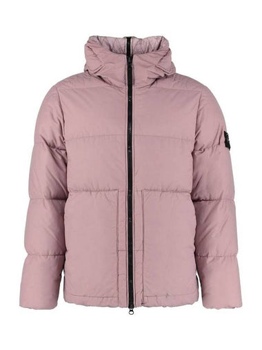 Naslan Light Watro Down Hooded Padding Pink - STONE ISLAND - BALAAN 1