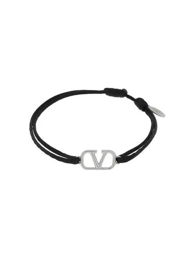 Valentino 5Y2J0M96 DTK 0NO J0M96 Garavani V logo cotton bracelet - RED VALENTINO - BALAAN 1