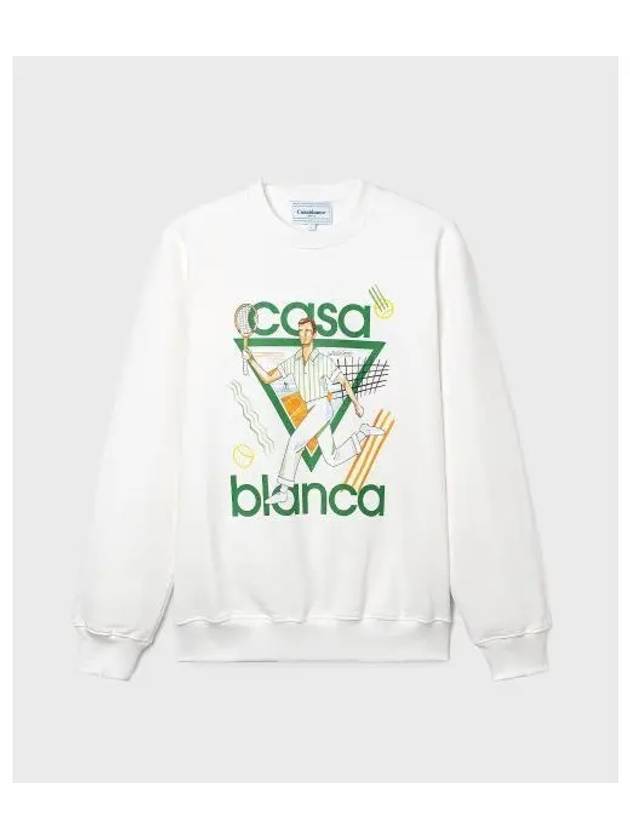 M Le JEU printed unisex sweatshirt OFFWHITE OFF white - CASABLANCA - BALAAN 1