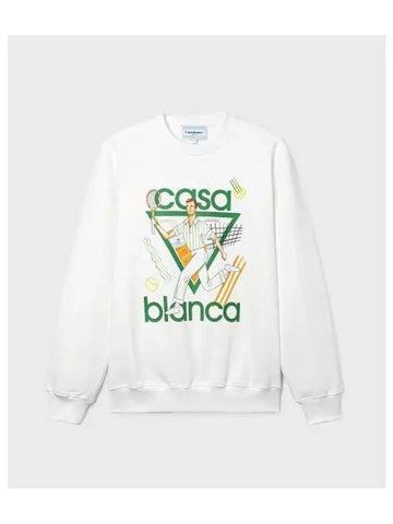 M Le JEU printed unisex sweatshirt OFFWHITE OFF white - CASABLANCA - BALAAN 1