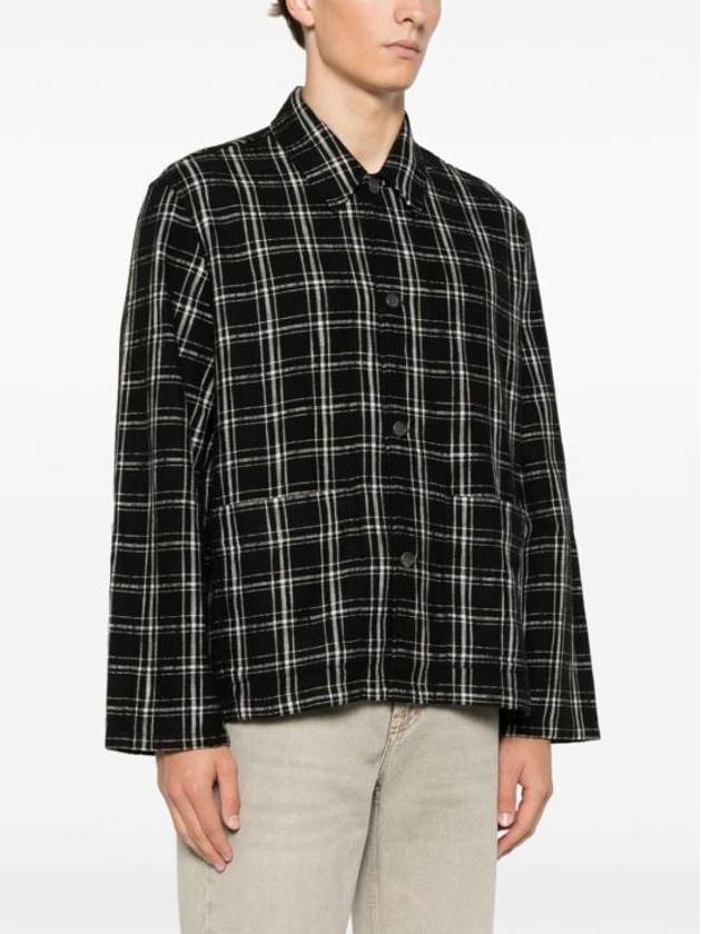 Haven Helix Flannel Long Sleeve Shirt Black - OUR LEGACY - BALAAN 4