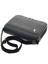 Tonal Strap Leather Reporter Bag Dark Gray MAG143B - THOM BROWNE - BALAAN 4