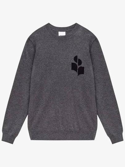 Men's Evans Logo Sweatshirt Grey - ISABEL MARANT - BALAAN 2