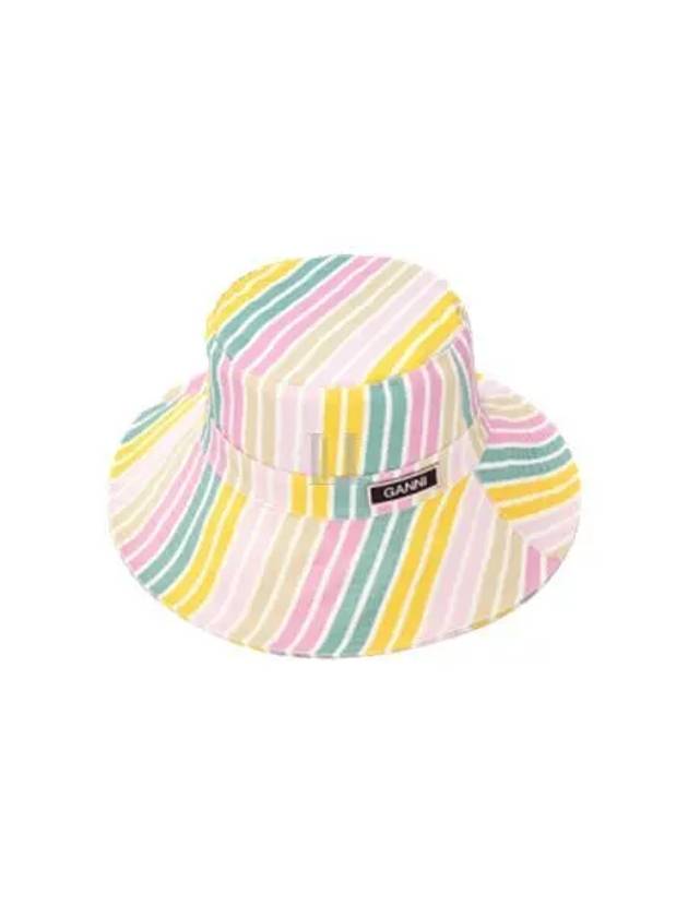 Striped Bucket Hat - GANNI - BALAAN 2