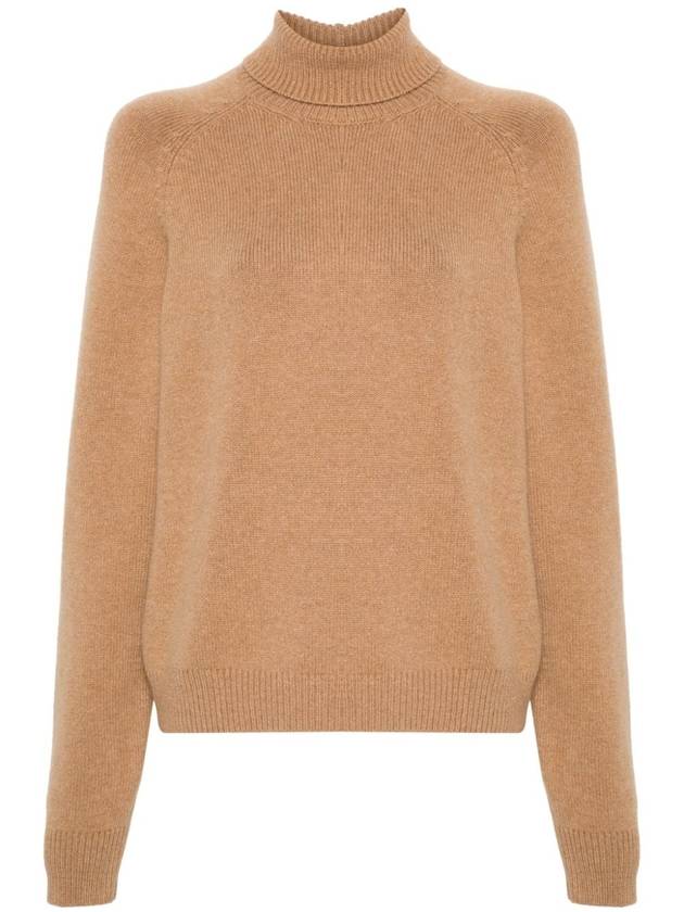 Pullover Cashmere Turtleneck Beige - FENDI - BALAAN 2