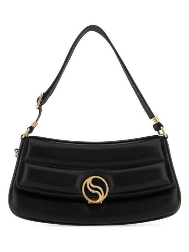 S Wave Quilted Shoulder Bag Black - STELLA MCCARTNEY - BALAAN 1