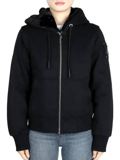 Classic Bunny Zip Up Hoodie Black - MOOSE KNUCKLES - BALAAN 2