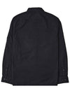 Lens Wappen Ripstop Shirt Zip Up Jacket Black - CP COMPANY - BALAAN 3