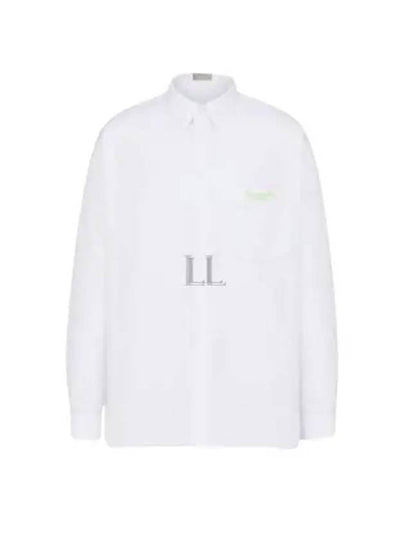 Cotton Long Sleeve Shirt White - DIOR - BALAAN 2