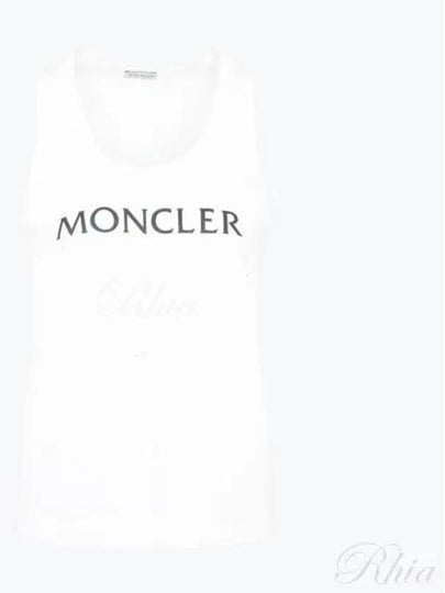 Logo Print Sleeveless White - MONCLER - BALAAN 2