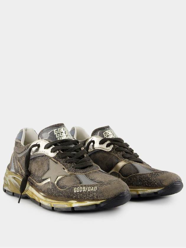 Running Dad Sneakers - Golden Goose Deluxe Brand - Leather - Khaki - GOLDEN GOOSE - BALAAN 2