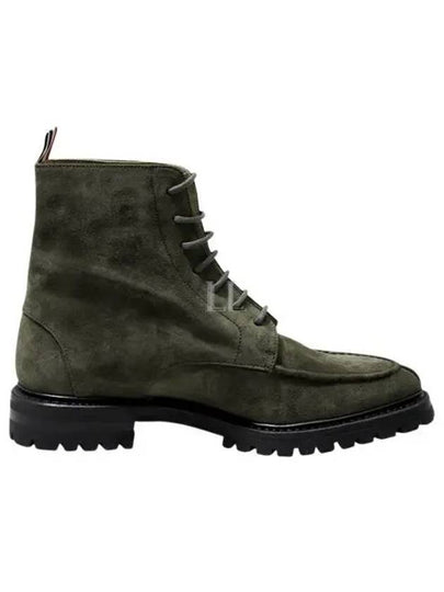 Classic Calf Commando Sole Apron Stitch Ankle Boots Dark Green - THOM BROWNE - BALAAN 2