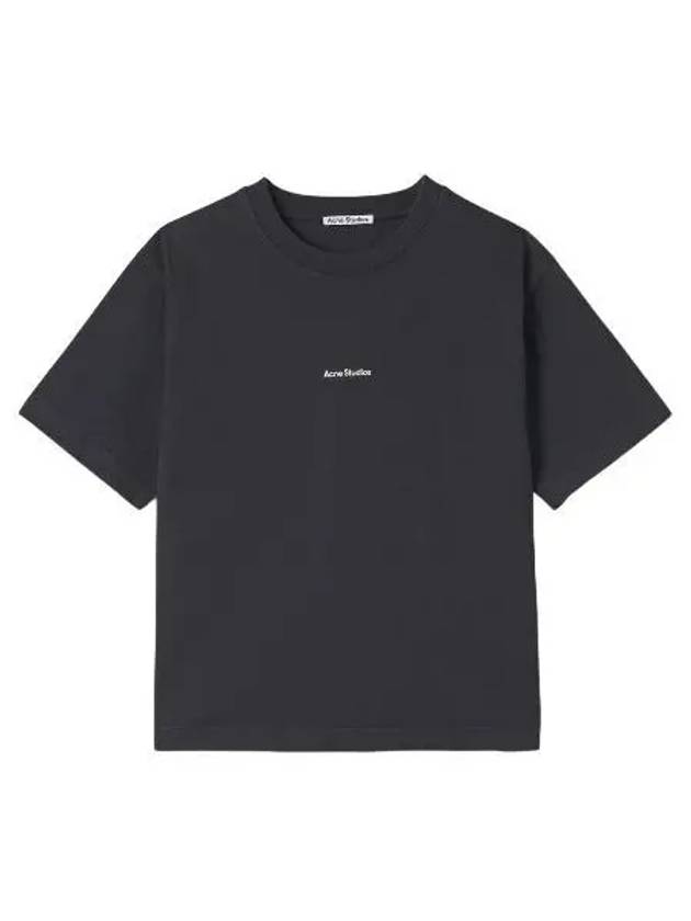 Logo short sleeve t shirt black - ACNE STUDIOS - BALAAN 1